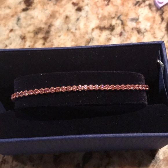 Swarovski Jewelry - Swarovski Subtle Pink bracelet size M NWT